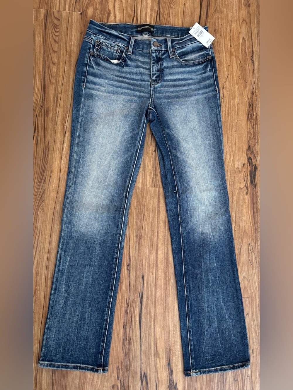 Buckle Straight Leg Jeans - Blue Denim NWT SIZE 28